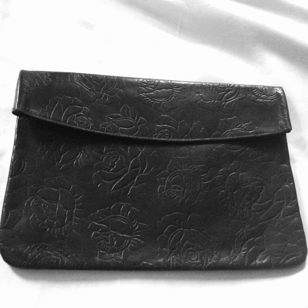Vintage leather clutch - Picture 3 of 6